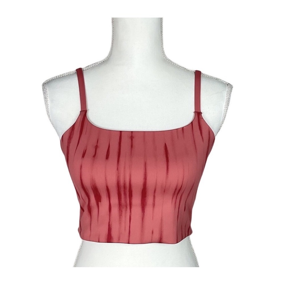 Nike One Training Tank Top Bra Womens Medium Rose Tie Dye Adjustable Straps